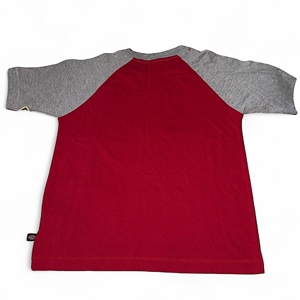 Dickies Kids Red and Gray Raglan Tee - Picture 3 of 3